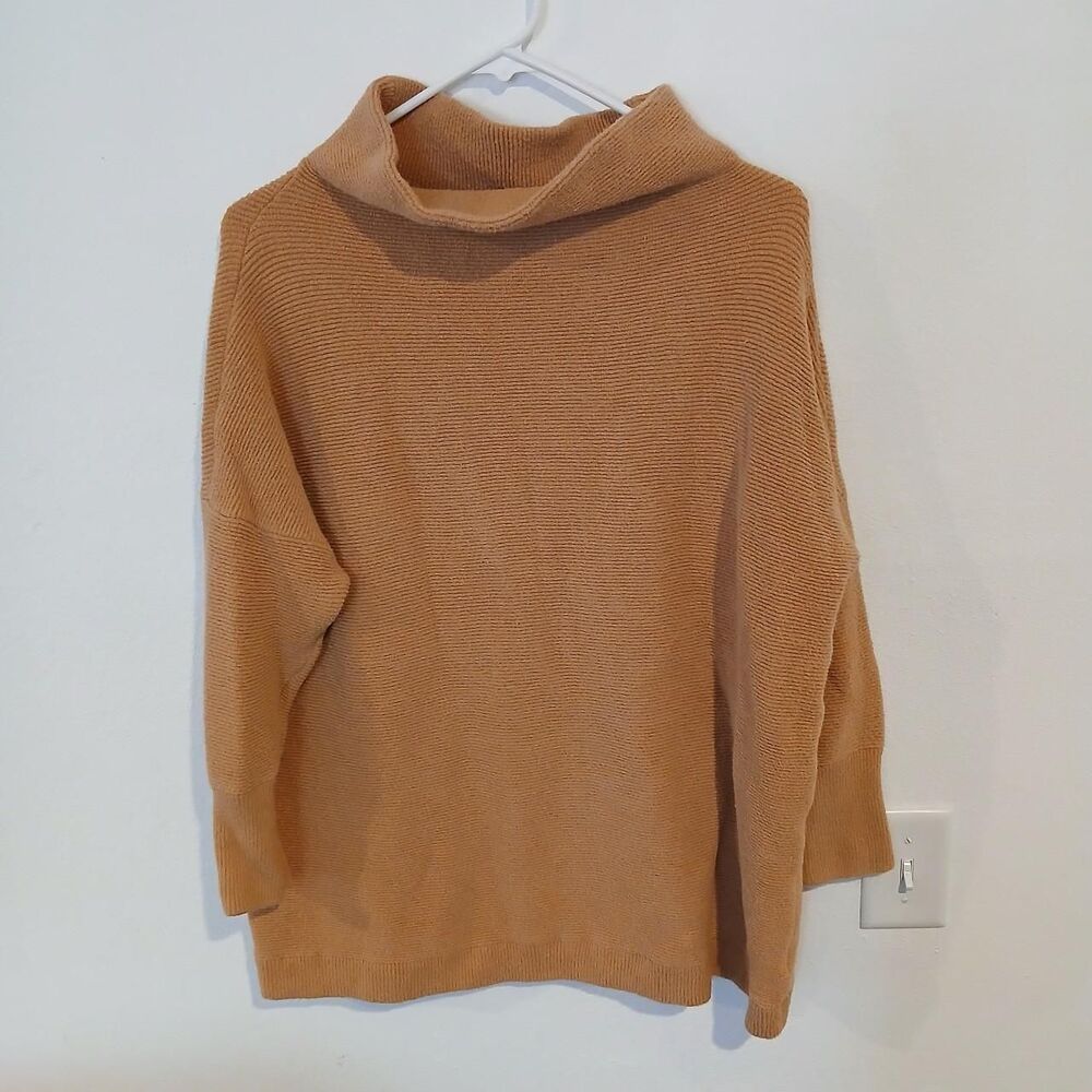 Free-people Women's Tan and Brown Jumper